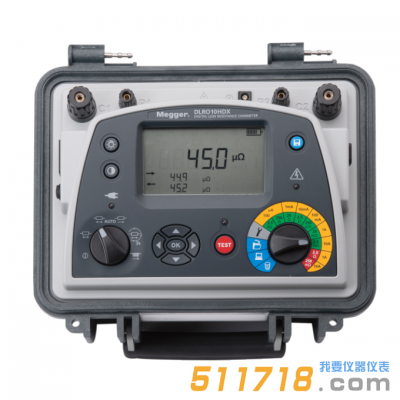 美國Megger DLRO10HDX雙電源10歐姆表