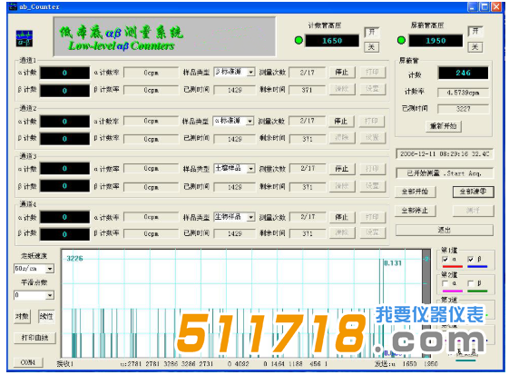 FN系列低本底αβ放射性測(cè)量?jī)x軟件界面.png