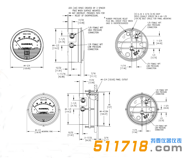 美國Dwyer 2000系列Magnehelic微差壓表尺寸.png
